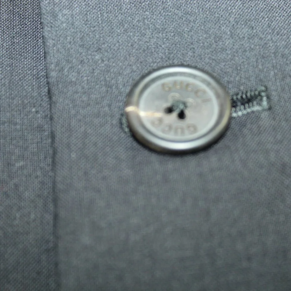 Gucci Blazer Mens Sz 40R Black Wool Cotton All Season Pockets Italy Classic COA